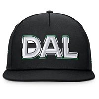 Casquette snapback authentique noire Dallas Stars Pro Rink Team Code Fanatics pour homme
