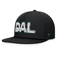 Casquette snapback authentique noire Dallas Stars Pro Rink Team Code Fanatics pour homme