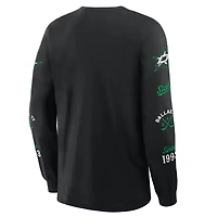 T-shirt à manches longues Fanatics pour homme, noir, Dallas Stars, en boîte, Legacy