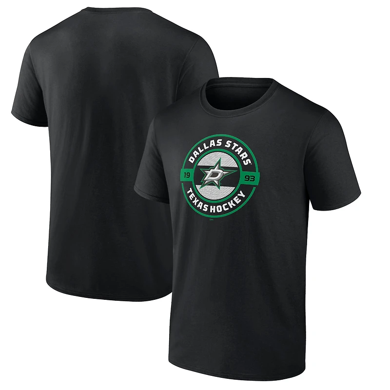 T-shirt local Fanatics noir Dallas Stars pour hommes