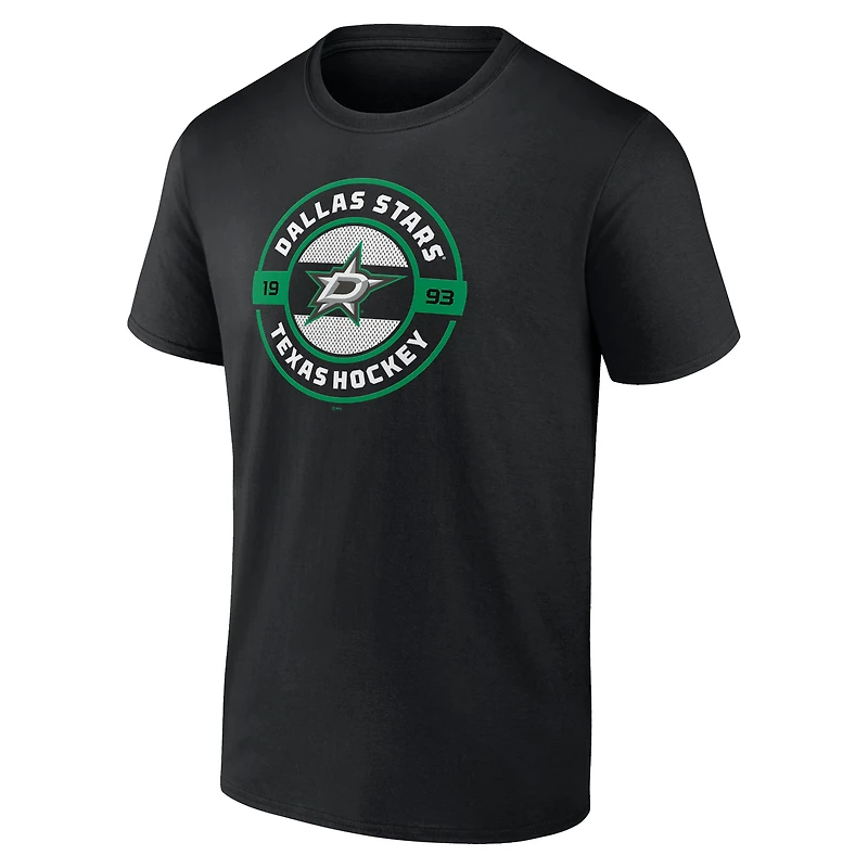 T-shirt local Fanatics noir Dallas Stars pour hommes