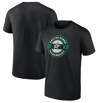 T-shirt local Fanatics noir Dallas Stars pour hommes