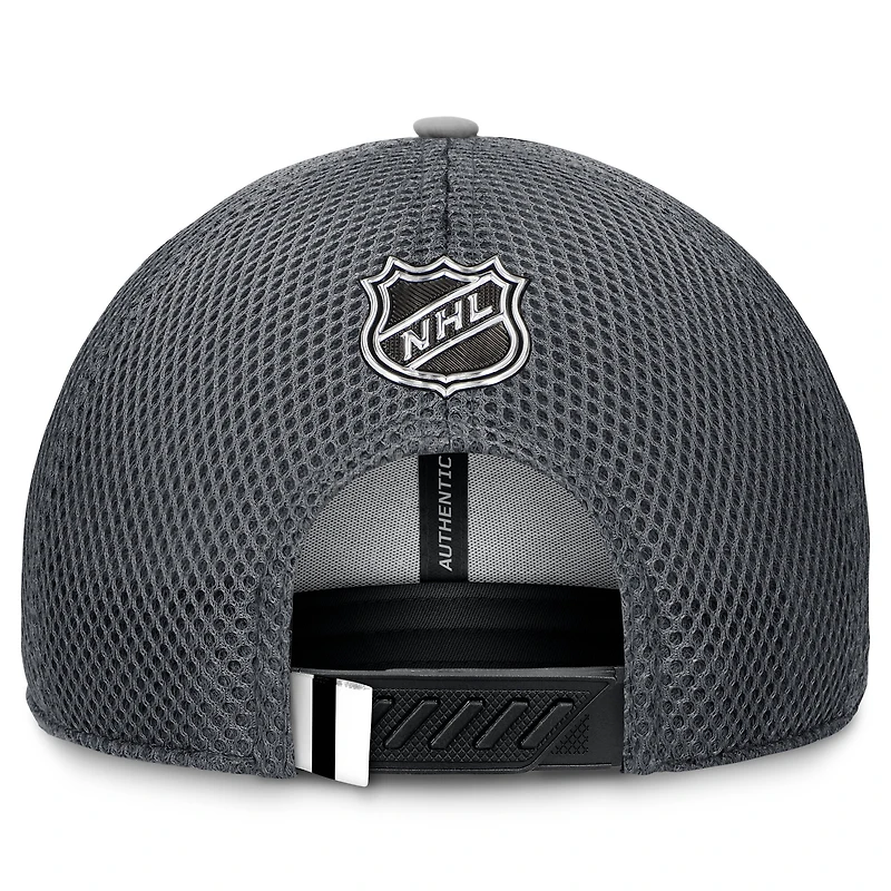 Casquette ajustable Fanatics pour homme, couleur charbon, Dallas Stars Authentic Pro Home Ice Trucker