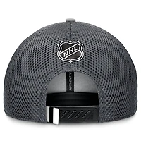 Casquette ajustable Fanatics pour homme, couleur charbon, Dallas Stars Authentic Pro Home Ice Trucker