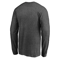 T-shirt à manches longues Fanatics pour homme, anthracite, avec logo des Dallas Stars