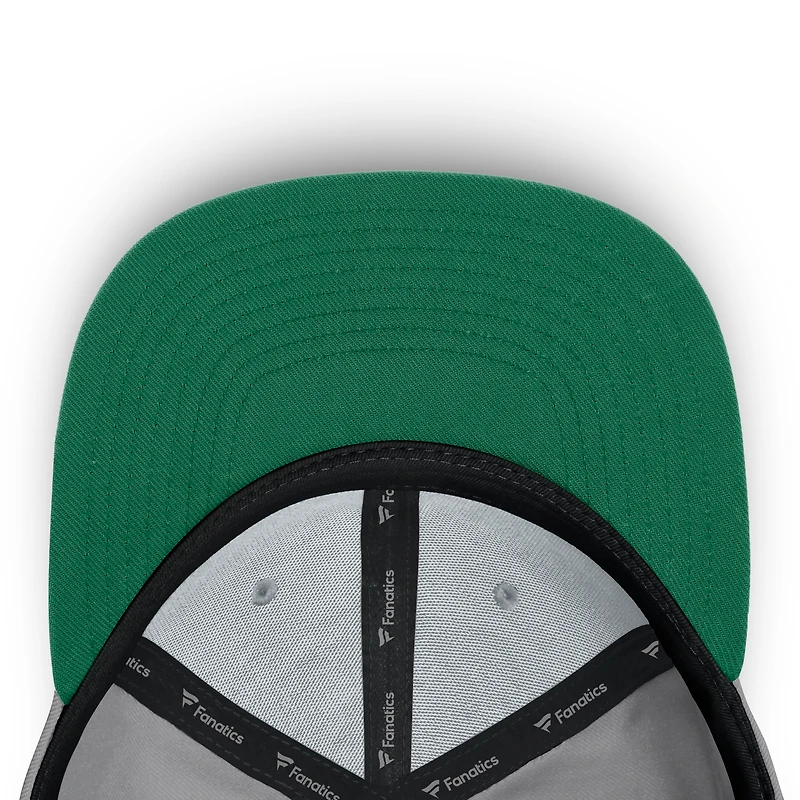 Men's Fanatics Gray Dallas Stars Fundamentals Duo Split Logo Snapback Hat