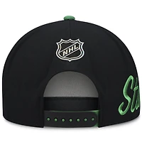 Casquette snapback Fanatics verte et noire Dallas Stars pour homme
