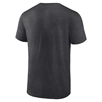T-shirt Fanatics Heather Charcoal Authentic Pro Secondary Logo pour homme des Dallas Stars