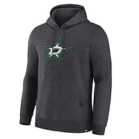 Sweat à capuche essentiel Fanatics Heather Charcoal Dallas Stars pour homme