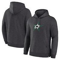 Men's Fanatics Heather Charcoal Dallas Stars Essential Hoodie
