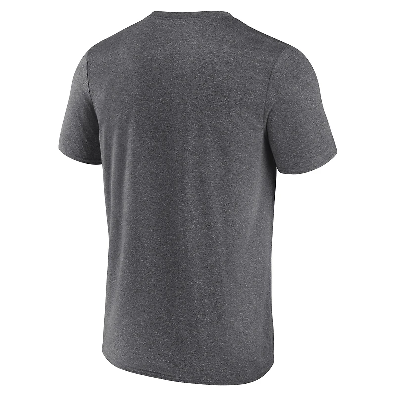 T-shirt Fanatics Heather Charcoal Dallas Stars pour homme avec logo Property Of