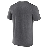 T-shirt Fanatics Heather Charcoal Dallas Stars pour homme avec logo Property Of