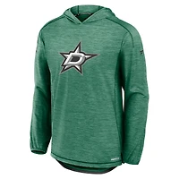 Sweat à capuche authentique Pro Rink des Dallas Stars pour homme Fanatics Heather Kelly Green