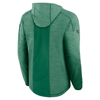 Sweat à capuche authentique Pro Rink des Dallas Stars pour homme Fanatics Heather Kelly Green