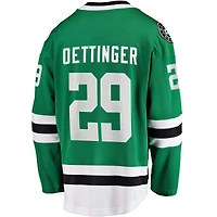 Fanatics pour hommes Jake Oettinger Kelly Green Dallas Stars Maillot de joueur échappé à domicile