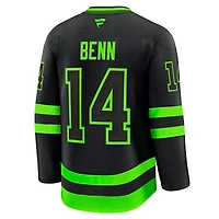 Men's Fanatics Jamie Benn Black Dallas Stars Alternate Premium Jersey