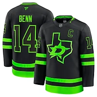 Men's Fanatics Jamie Benn Kelly Green Dallas Stars Home Premium Jersey