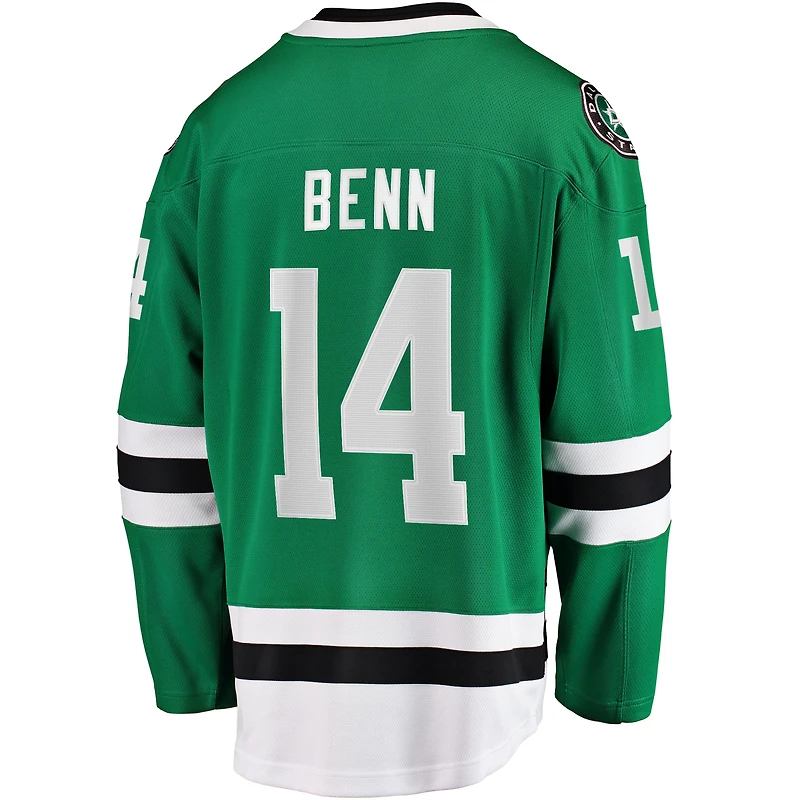 Fanatics pour hommes Jamie Benn Kelly Vert Dallas Stars Captain Patch Home Breakaway Maillot