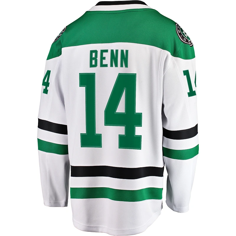 Fanatics pour hommes Jamie Benn Blanc Dallas Stars Away Premier Breakaway Player Maillot