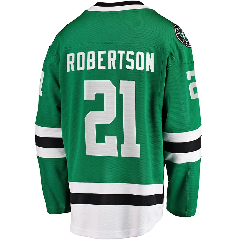 Fanatics pour hommes Jason Robertson Kelly Green Dallas Stars Home Breakaway Replica Maillot