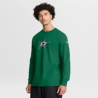 T-shirt à manches longues Fanatics Kelly Green Dallas Stars Authentic Pro Property Of Practice pour homme