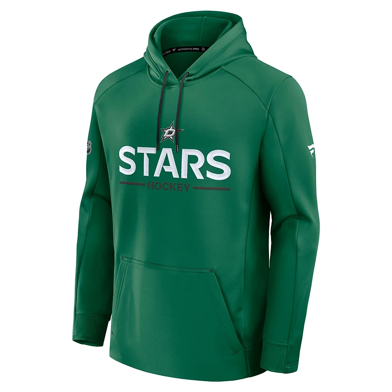 Sweat à capuche authentique Pro Rink Kelly Green Dallas Stars pour hommes Fanatics