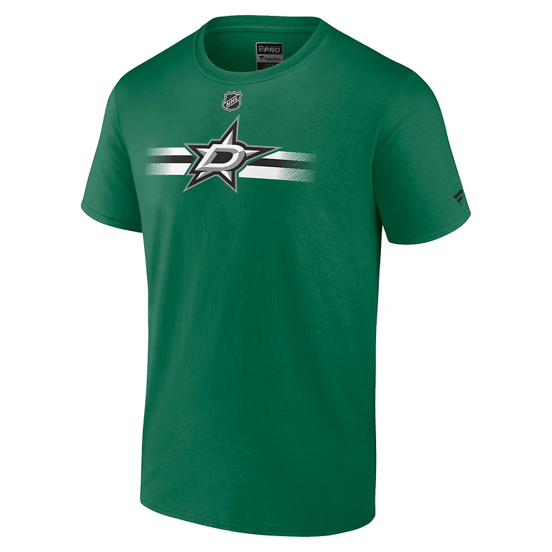 T-shirt secondaire professionnel authentique des Stars de Dallas Kelly Green Fanatics pour hommes