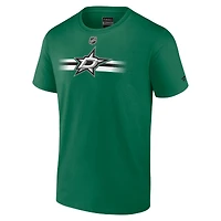 T-shirt secondaire professionnel authentique des Stars de Dallas Kelly Green Fanatics pour hommes