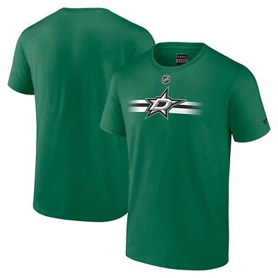 T-shirt secondaire professionnel authentique des Stars de Dallas Kelly Green Fanatics pour hommes