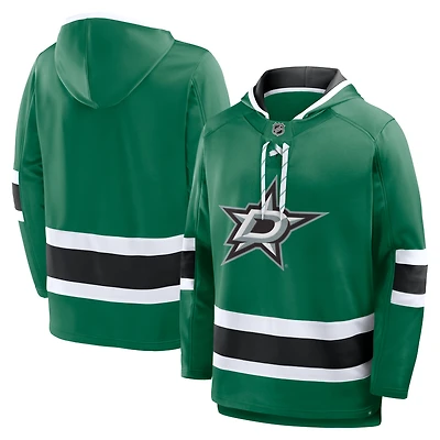 Men's Fanatics Kelly Green Dallas Stars Prime Time Fleece Hoodie