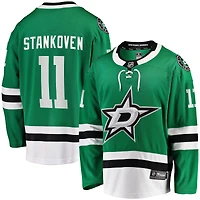Men's Fanatics Logan Stankoven Kelly Green Dallas Stars  Premier Breakaway Player Jersey