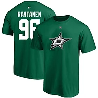 T-shirt Fanatics Mikko Rantanen Kelly Green Dallas Stars Big & Tall avec nom et numéro pour hommes