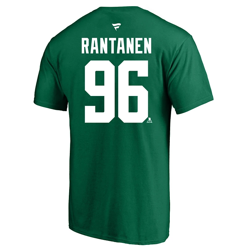 T-shirt Fanatics Mikko Rantanen Kelly Green Dallas Stars Big & Tall avec nom et numéro pour hommes
