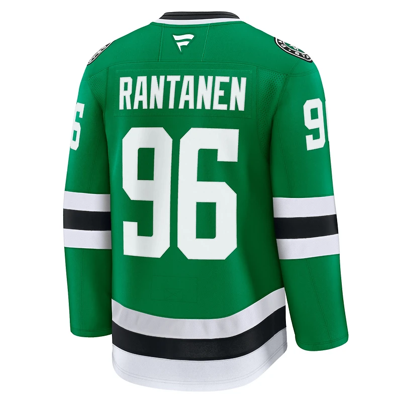 Fanatics pour hommes Mikko Rantanen Kelly Green Dallas Stars Domicile Premium - Maillot