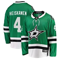 Maillot de joueur Miro Heiskanen vert Kelly, couleur des Stars Dallas, modèle Breakaway, pour homme, la marque Fanatics.