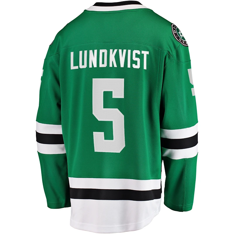Men's Fanatics Nils Lundkvist Kelly Green Dallas Stars Home Premier Breakaway Player Jersey