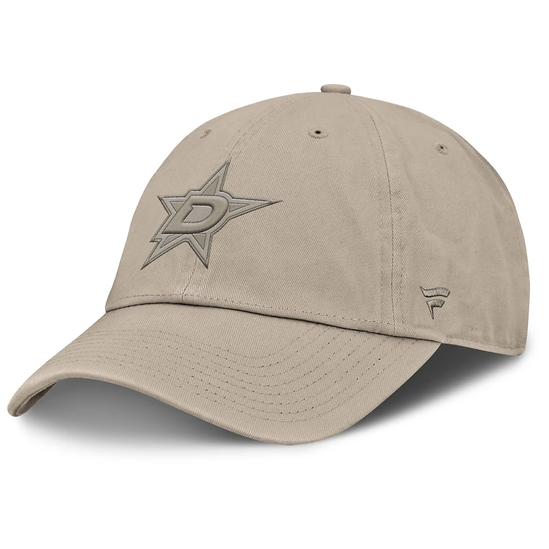 Casquette ajustable Fanatics Tan Dallas Stars Authentic Pro Road pour homme