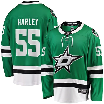 Men's Fanatics Thomas Harley Kelly Green Dallas Stars Home Premier Breakaway Player Jersey