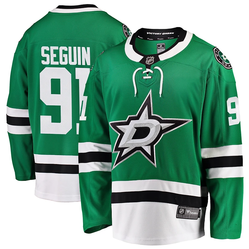 Maillot de joueur échappé des Stars de Dallas Fanatics Tyler Seguin vert pour hommes