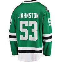 Fanatics pour hommes Wyatt Johnston Kelly vert Dallas Stars maillot de joueur échappé à domicile