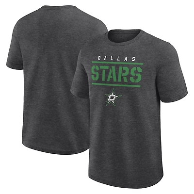 Men's  Heather Charcoal Dallas Stars Top Notch T-Shirt