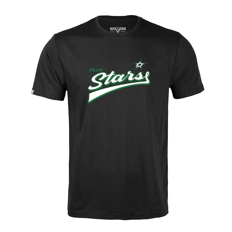 T-shirt rétro noir Dallas Stars Richmond Team 2.0 pour homme Levelwear