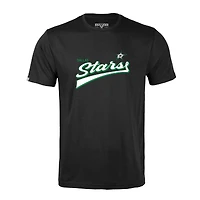 T-shirt rétro noir Dallas Stars Richmond Team 2.0 pour homme Levelwear