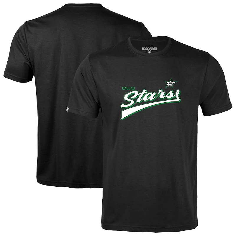 T-shirt rétro noir Dallas Stars Richmond Team 2.0 pour homme Levelwear