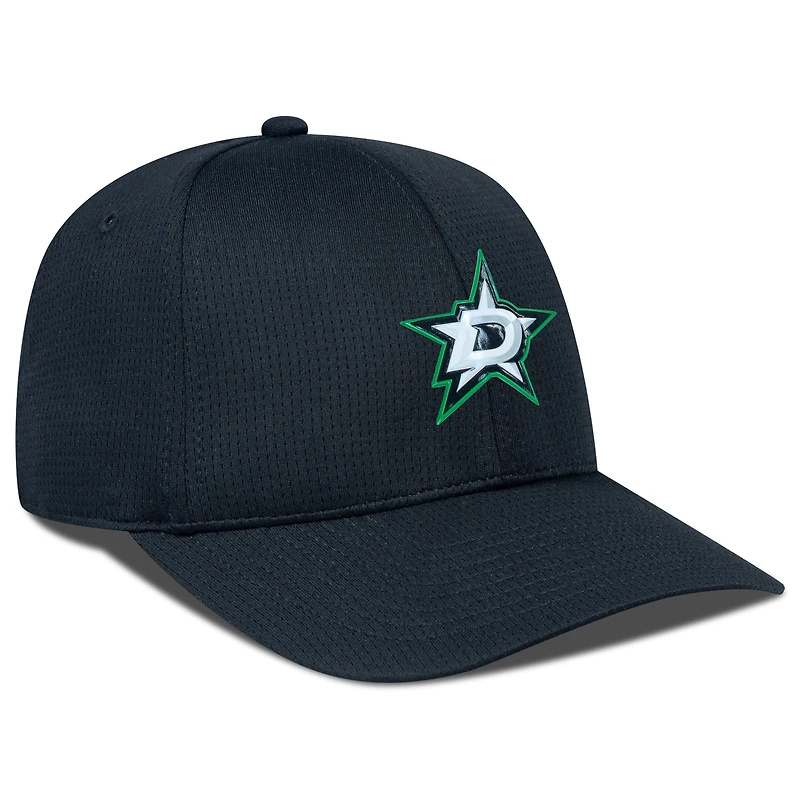 Men's Levelwear Black Dallas Stars Zephyr Insignia Core Structured Adjustable Hat