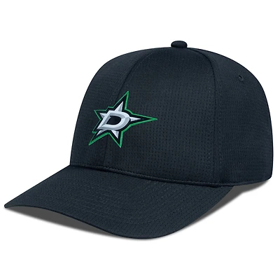 Men's Levelwear Black Dallas Stars Zephyr Insignia Core Structured Adjustable Hat
