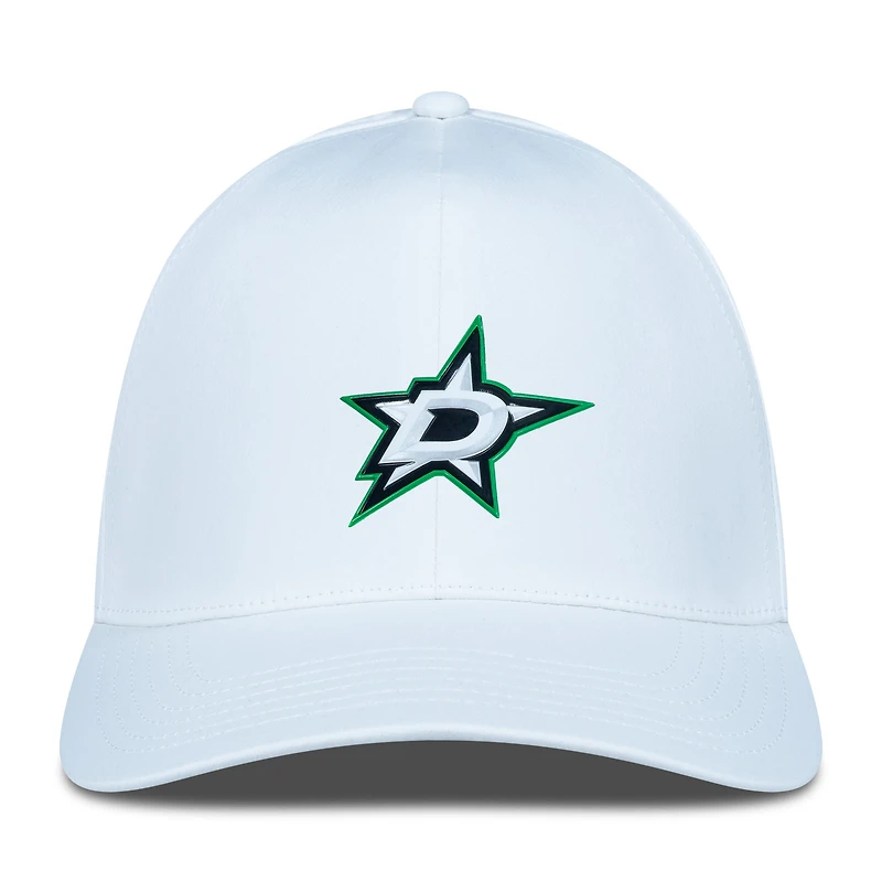 Casquette Zeta Insignia Core Flex blanche pour homme de Levelwear Dallas Stars
