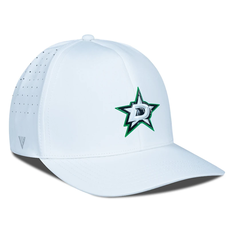 Casquette Zeta Insignia Core Flex blanche pour homme de Levelwear Dallas Stars