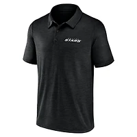 Men's Logo Athletic Black Dallas Stars Unstoppable Polo