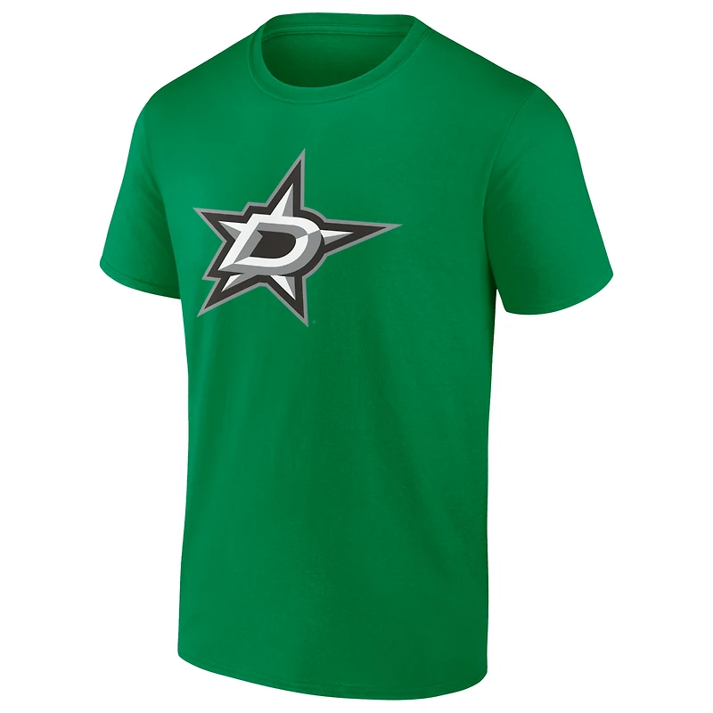 Men's Logo Athletic  Green Dallas Stars Essential T-Shirt